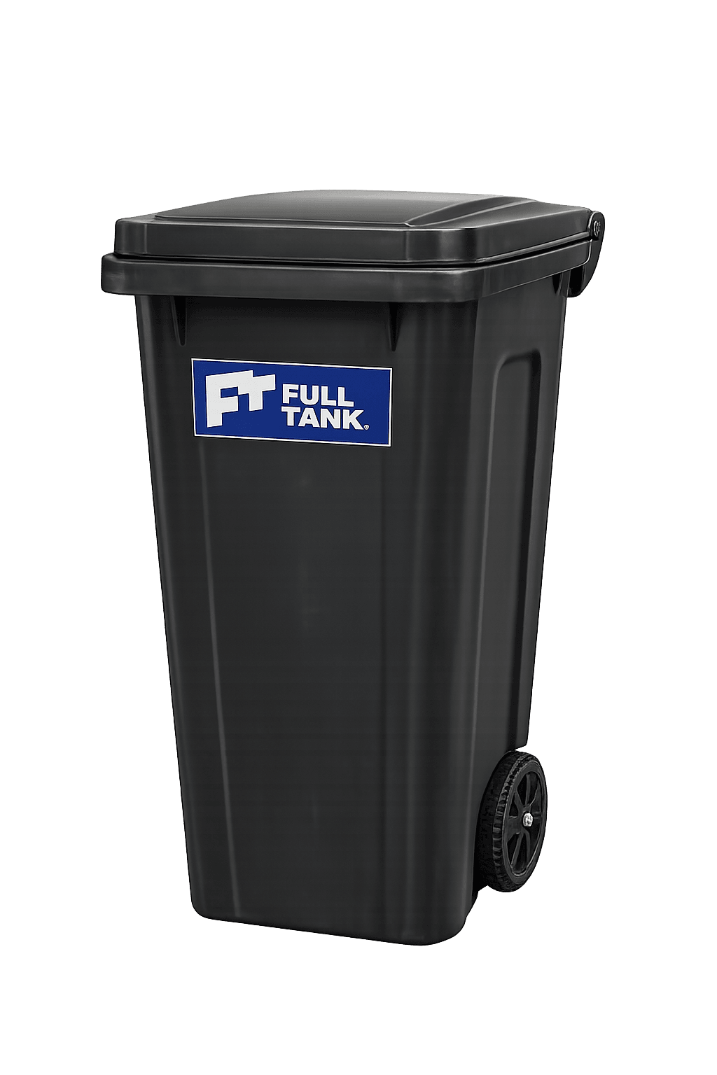 Full Tank trash bin 240L industrial waste management Haiti