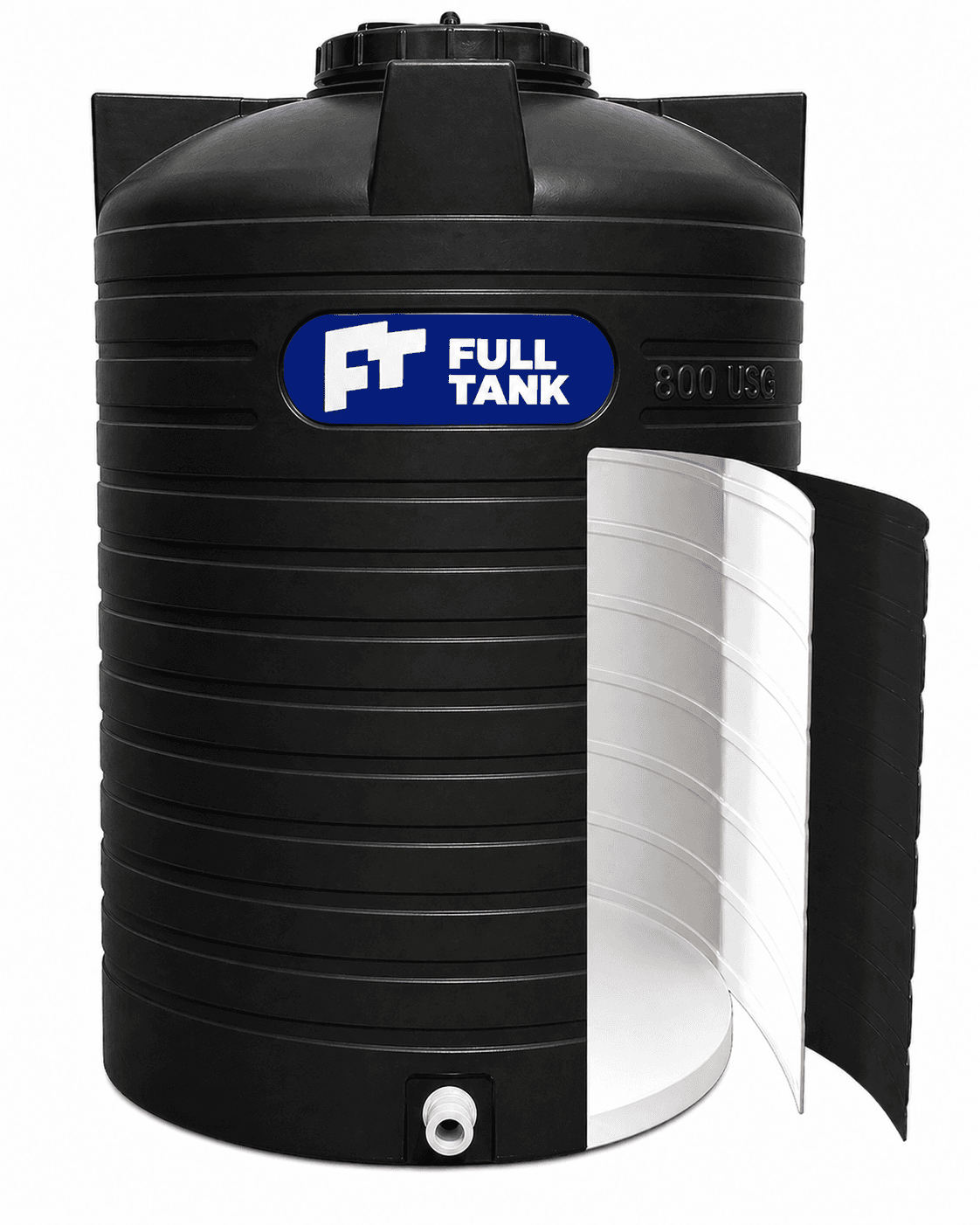 Full Tank water tank 800 gallons white interior lining made in Haiti